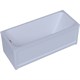 AQUATEK Мия Ванна пристенная прямоугольная без панелей, каркаса и слив-перелива размер 180x70 см, белый - фото 229815